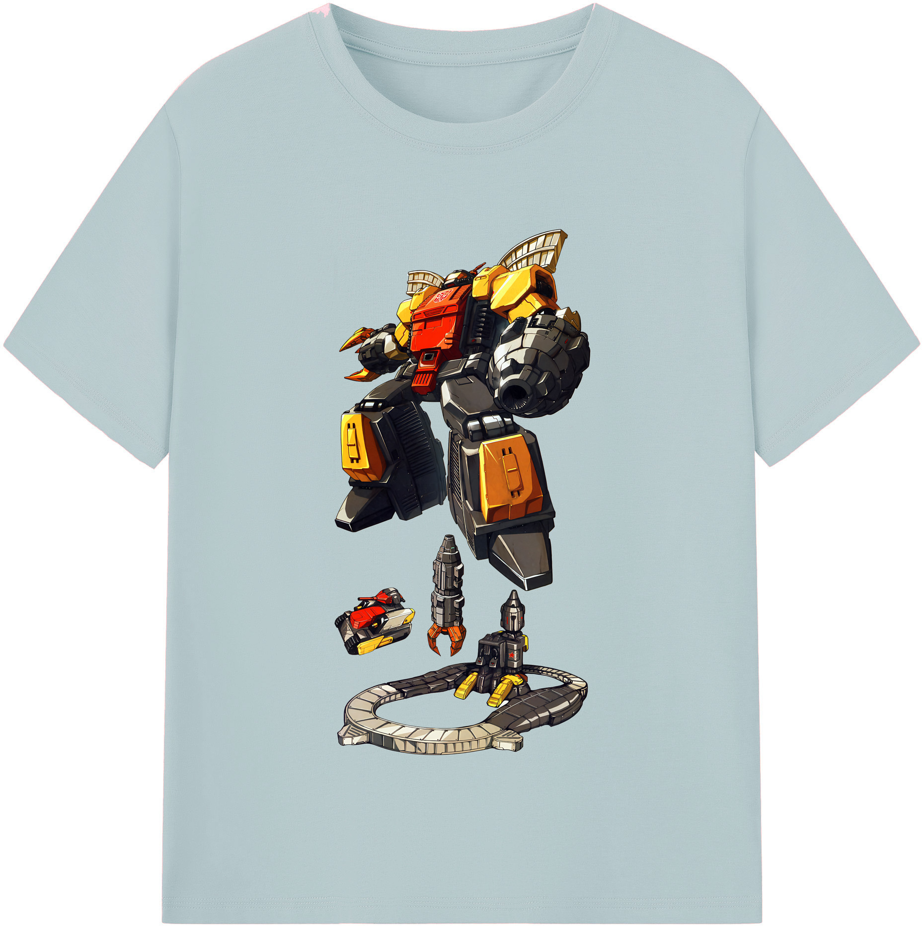 （画像用） Transformers トランスフォーマー 綿100％半袖Tシャツ（フロントプリント）